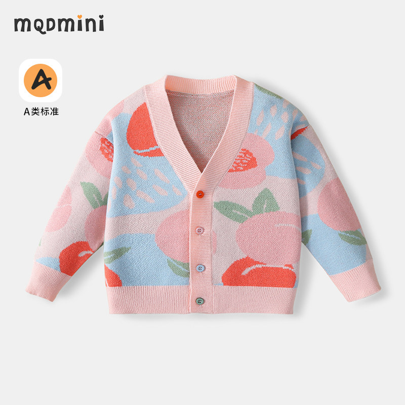 MQDmini女童春秋针织开衫
