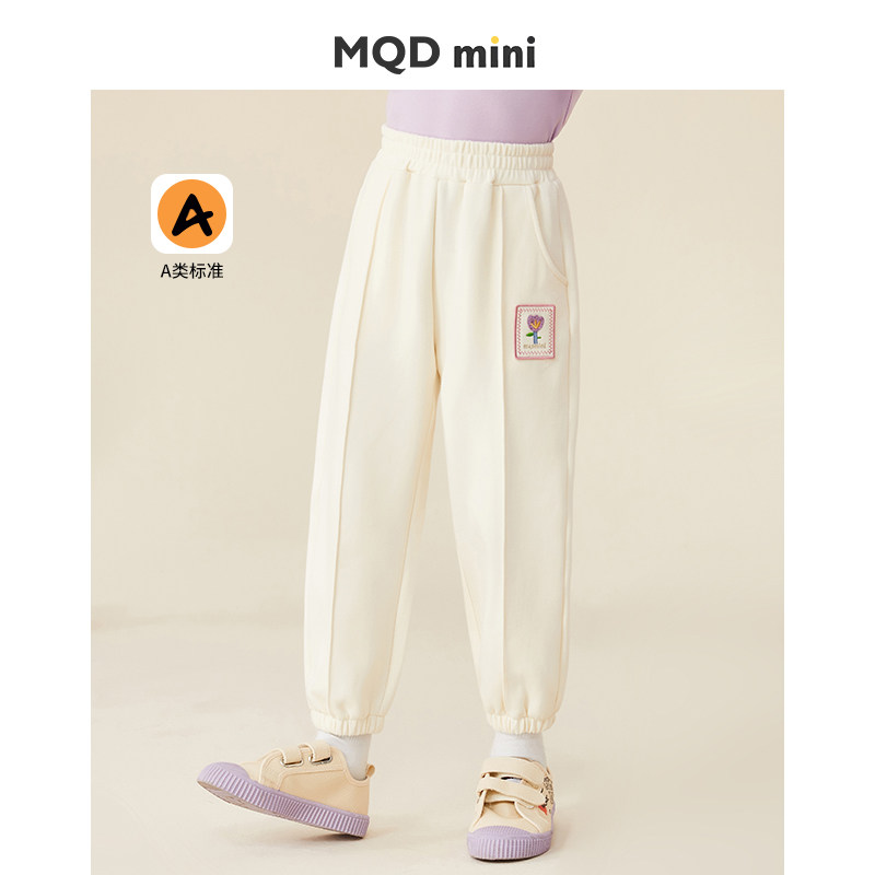 MQDmini女童裤子春秋长裤儿童装女宝宝卫裤春秋运动裤休闲图片