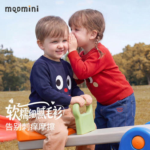 MQDmini秋季男女童卡通毛衣
