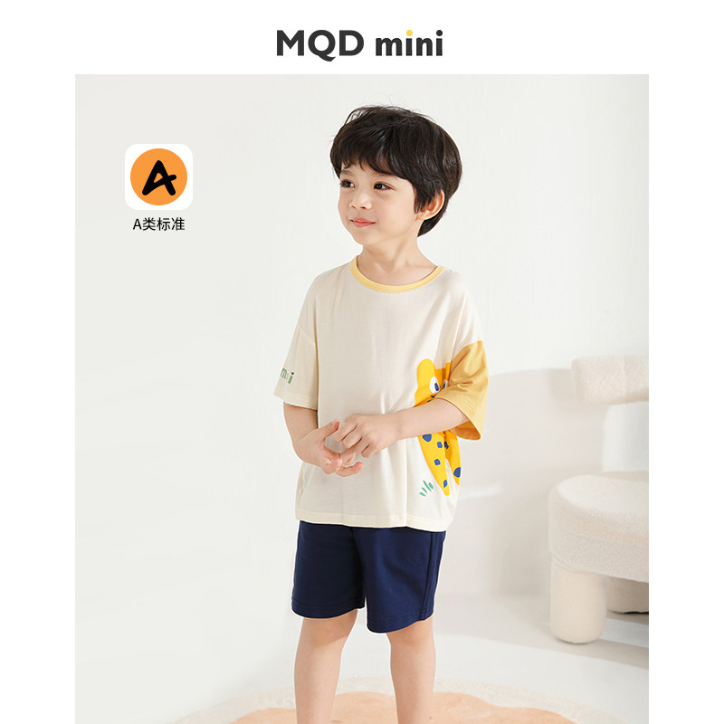 mqdmini夏季男童家居服儿童睡衣