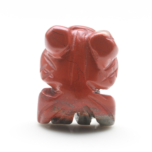 天然水晶吊坠项链红竹石锦鲤鱼石英质玉红碧玉有金点一物一图A25