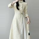 新中式 复古国风改良旗袍年轻少女订婚礼服敬酒服淑女小个子连衣裙