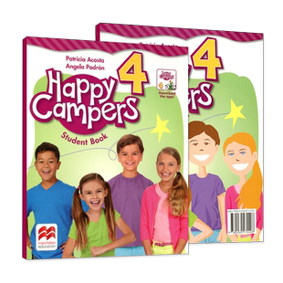 原版进口麦克米伦Macmillan5-12岁少儿小学英语教材Happy campers 4级别学生用书跨学科小学英语教材赠学习资源小学4年级