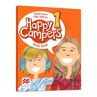 原版进口麦克米伦Macmillan7-12岁少儿小学英语Happy campers skills book 1级别配套技能用书美式发音小学英语教材