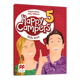 原版进口麦克米伦Macmillan7-12岁少儿小学英语Happy campers skills book 5级别配套技能用书美式发音小学英语教材