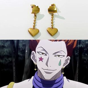 HunterXHunter全职猎人西索耳钉耳环耳坠动漫cos周边耳饰配饰古着