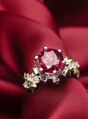 恋与制作人李泽言齿轮·勋章·星辰王冠锆石戒指小众款高贵轻奢