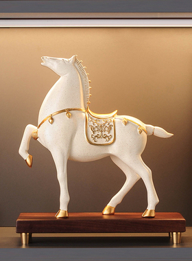 中式简约马到成功马摆件