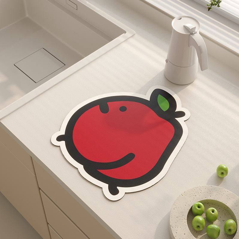 厨房沥水垫吧台杯垫碗垫硅藻泥