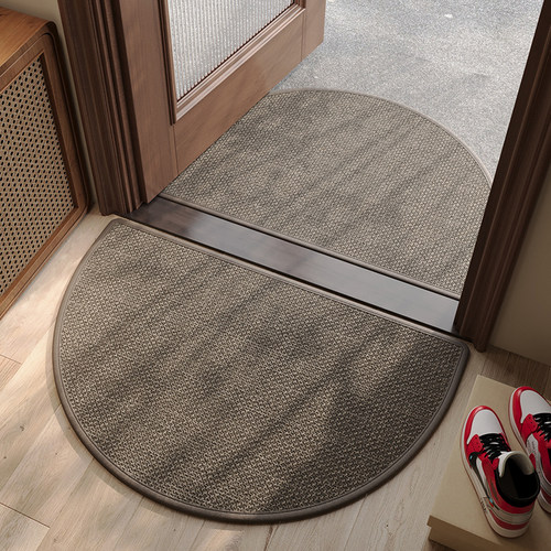 半圆玄关大门口进门脚垫编织纹