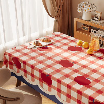 桌布防水免洗2026新款轻奢高级感长方形客厅茶几桌布学习书桌桌布