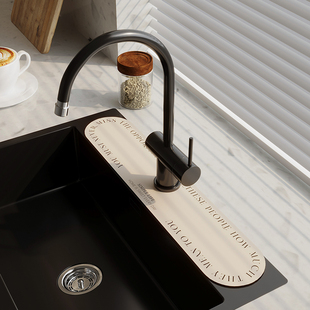 厨房龙头吸水凉垫矽藻泥洗手台水池沥水垫化妆室浴室防溅水台面垫