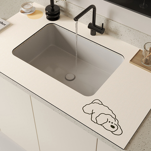 厨房龙头沥水垫子矽藻泥化妆室满铺台面垫水槽洗手台吸水凉垫浴室