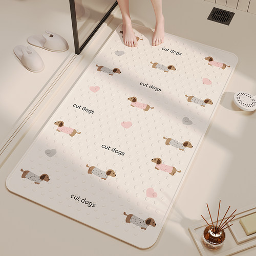 PVC淋浴房儿童洗澡防摔吸盘垫