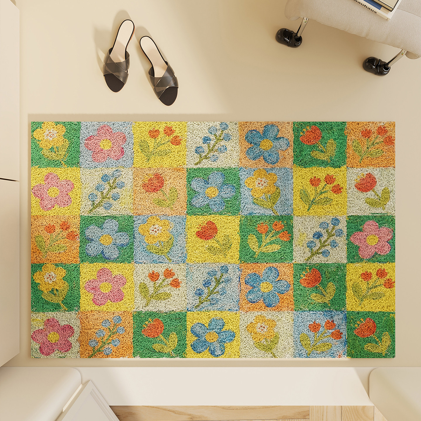 入户门地垫玄关大门进门卡通丝圈脚垫耐磨除尘免洗耐脏可裁剪地毯,居家布艺,入户地垫,淘宝优惠券,粉丝福利购,淘宝优惠卷