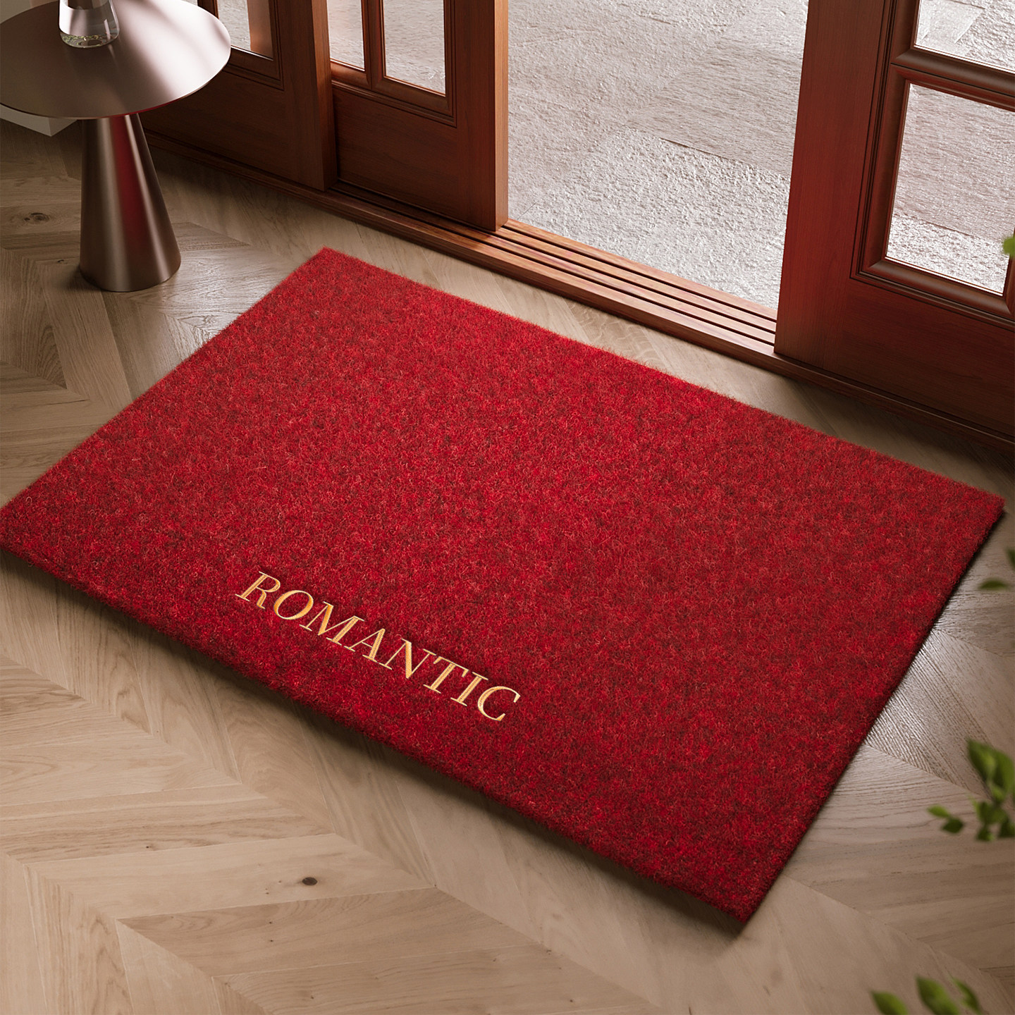 玄关大门口进门脚垫仿椰棕红色入户门地垫除尘刺绣别墅高级感地毯,居家布艺,入户地垫,淘宝优惠券,粉丝福利购,淘宝优惠卷