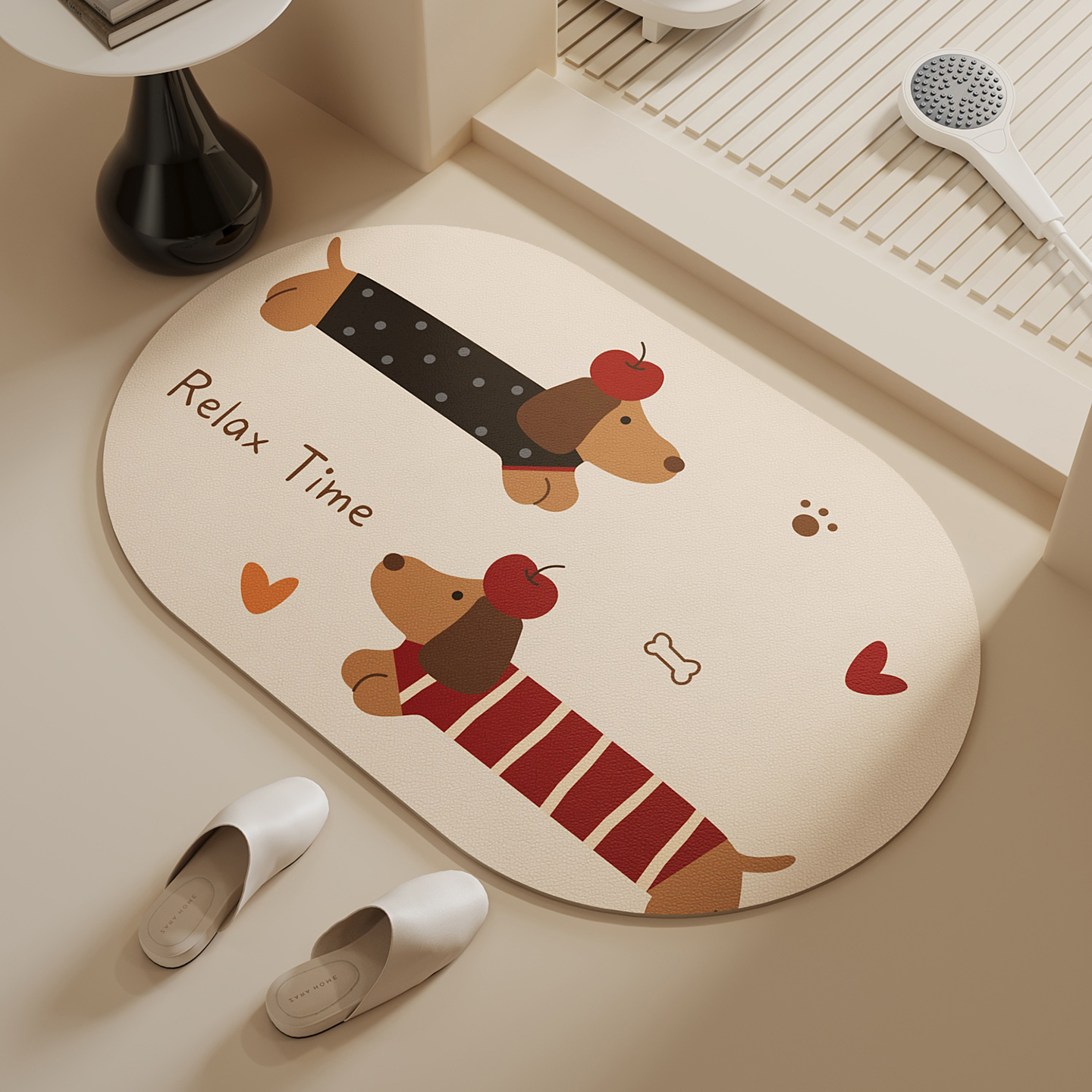 浴室防滑地垫厕所卫生间吸水速干垫洗手间门口脚垫硅藻泥耐脏免洗