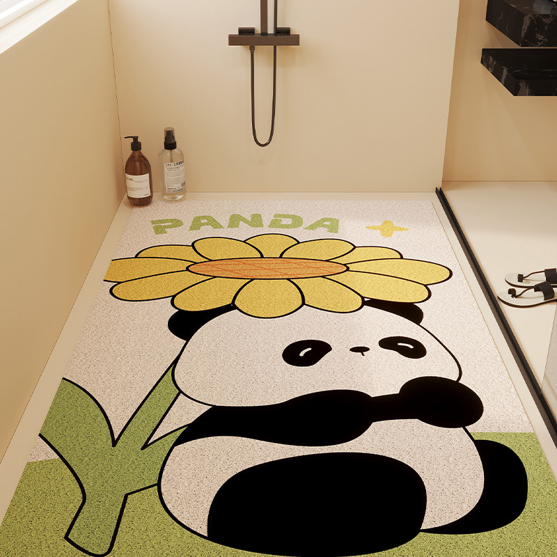 满铺丝圈浴室防滑地垫大尺寸排水淋浴房洗澡专用隔水沥水脚垫卡通,居家布艺,家用脚垫,淘宝优惠券,粉丝福利购,淘宝优惠卷