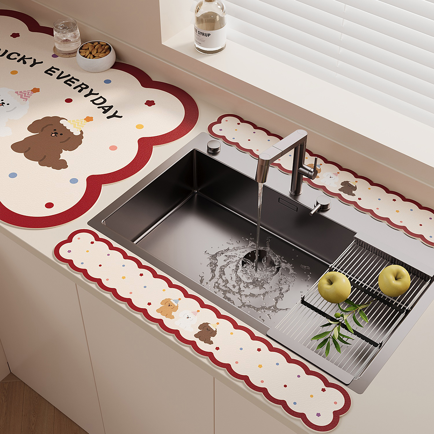 洗手台吸水垫免洗可擦硅藻泥