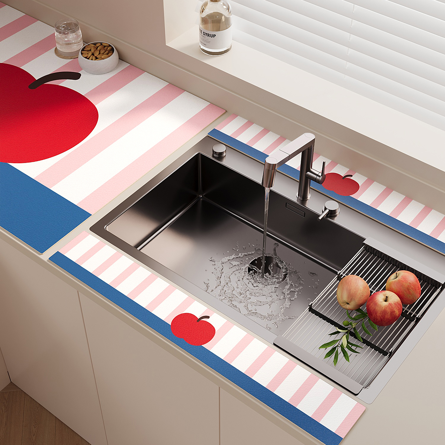 洗手台吸水垫免洗可擦硅藻泥