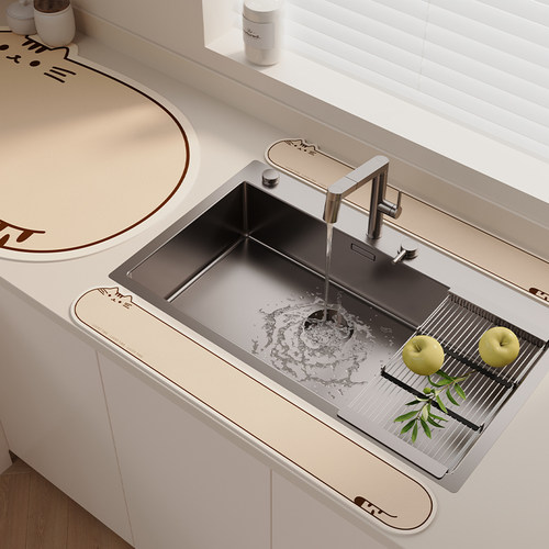 厨房吸水垫挡水条水龙头防溅水