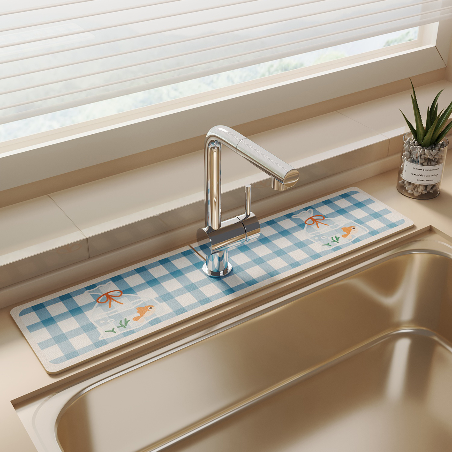 水龙头硅藻泥吸水沥水垫