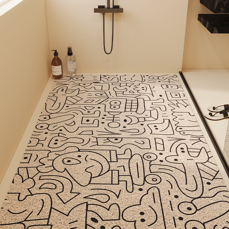 浴室大尺寸满铺丝圈排水专用隔水沥水洗澡防滑脚垫淋浴房地垫裁剪,居家布艺,家用脚垫,淘宝优惠券,粉丝福利购,淘宝优惠卷