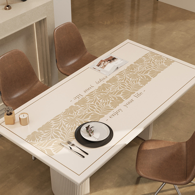 轻奢高级感桌布防水防油PVC茶几餐桌垫防烫隔热耐高温台面保护垫