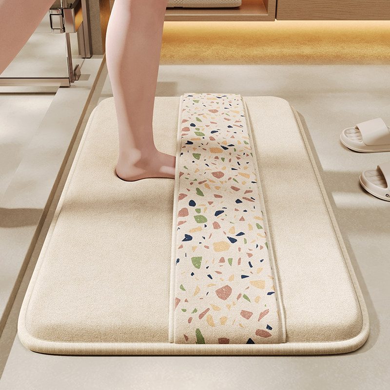 浴室防滑垫加厚厕所洗手间门口速干擦脚地毯记忆绵绑带卫生间地垫,居家布艺,家用脚垫,淘宝优惠券,粉丝福利购,淘宝优惠卷