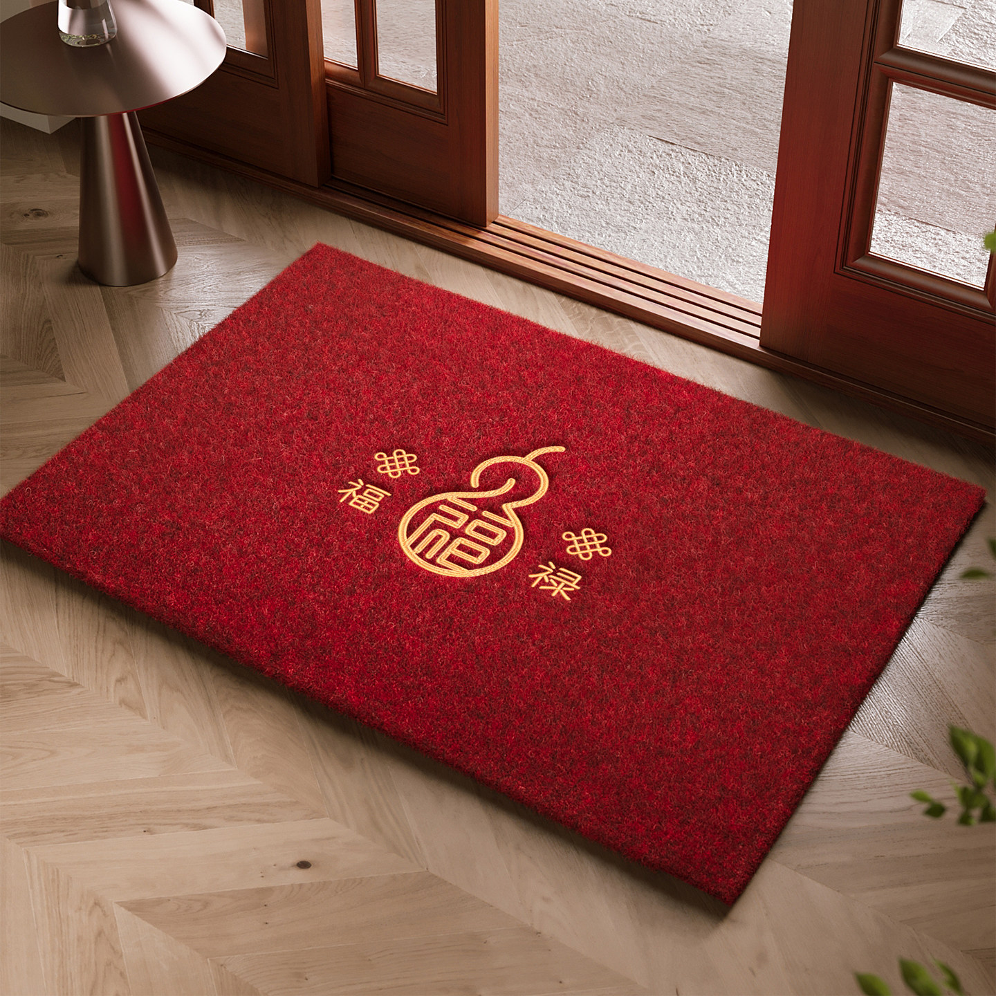仿椰棕大门口进门除尘脚垫入户门地垫高端别墅红色喜庆高级感地毯,居家布艺,入户地垫,淘宝优惠券,粉丝福利购,淘宝优惠卷