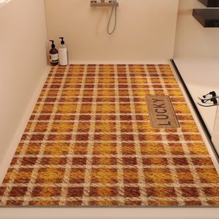 淋浴房洗澡专用隔水沥水脚垫排水大尺寸防滑地垫浴室满铺丝圈裁剪