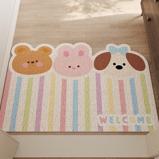 入户门地垫丝圈玄关大门口进门门外脚垫可定制裁剪防滑除尘门地毯