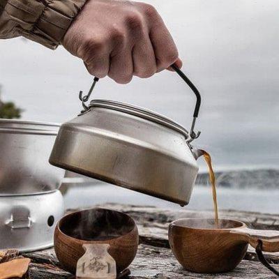 瑞典Trangia户外烧水壶便携野营咖啡壶露营超轻铝制304不锈钢壶嘴