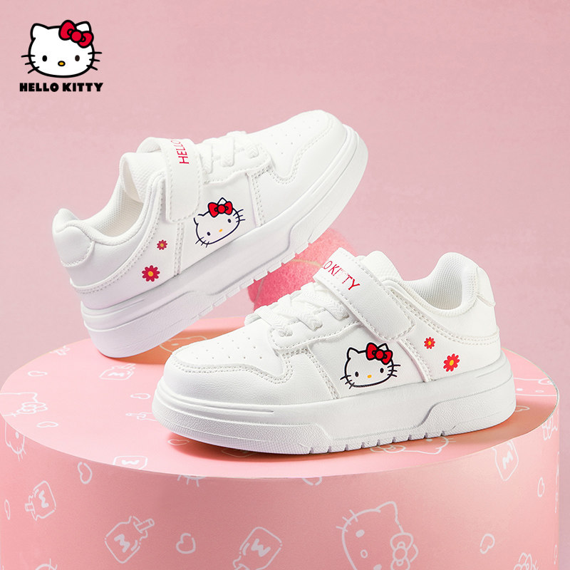 HelloKitty凯蒂猫童鞋儿童板鞋女童秋季新款小白鞋女孩低帮运动鞋