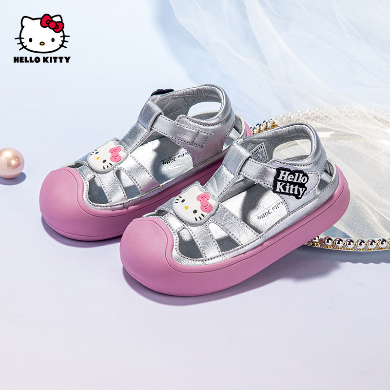 HelloKitty凯蒂猫童鞋女童公主凉鞋儿童夏季新款沙滩鞋女孩休闲鞋