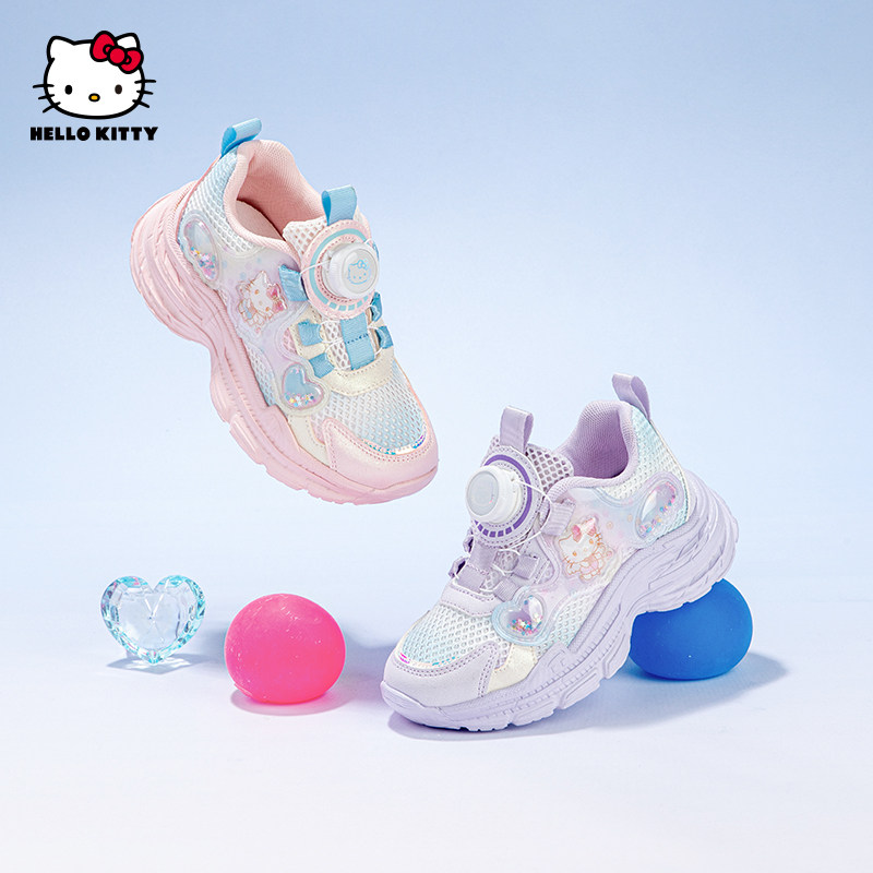 hellokitty童鞋女童透气网鞋图片