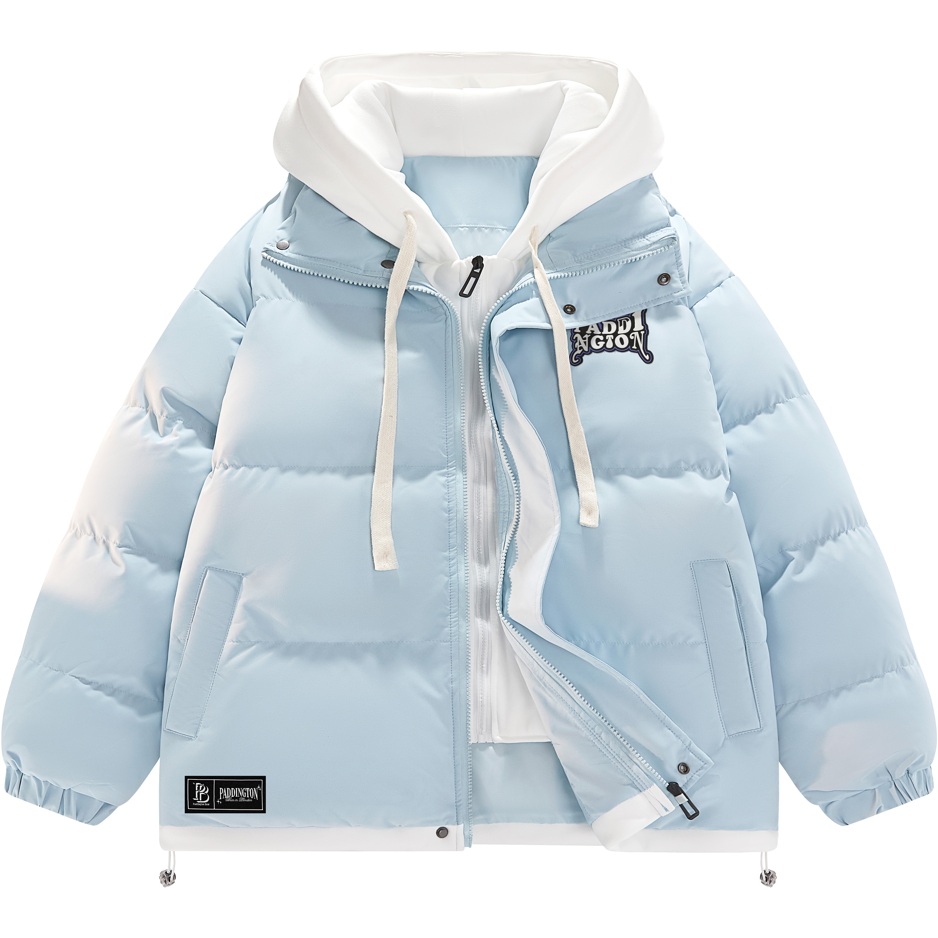 帕丁顿熊美式复古加厚保暖连帽