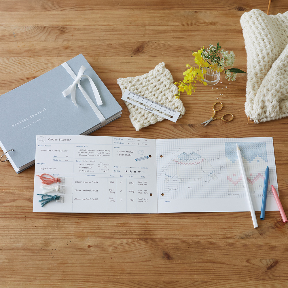 Clover Knitting Notes可乐编织笔记本手帐本 55-335/336