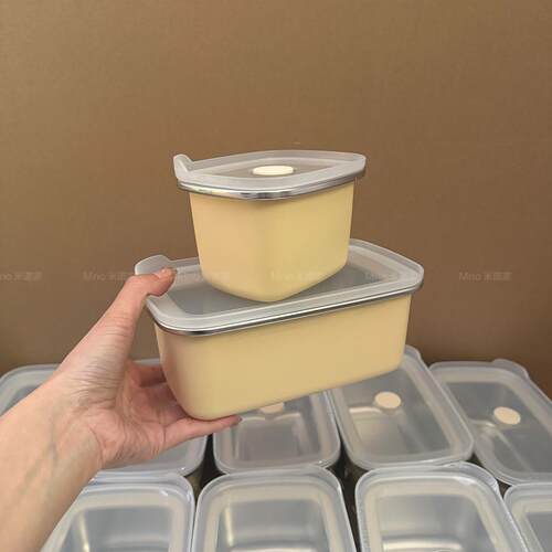 可微波炉304不锈钢保鲜盒饭盒食品级水果便当盒冰箱专用带饭密封