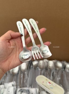 米诺家304不锈钢食品级儿童勺叉