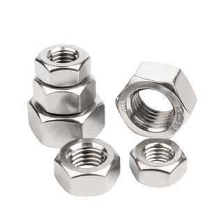 304/316不锈钢六角螺母201细牙反牙薄螺母螺丝帽套装英美制粗牙