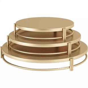 欧式铁艺蛋糕架套装婚庆摆件甜品店点心架酒会舞会道具蛋糕盘