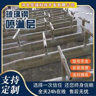 玻璃钢脱硫塔喷淋层石灰浆液喷淋管道脱硫排污通风管道厂家