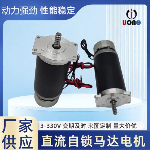 12v 24v自锁刹车开门机电机智能家居马达全铜线直流电机
