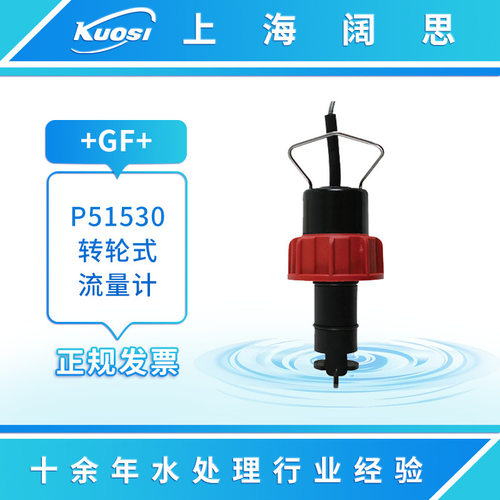 GF流量计P51530传感器纯水流量测量仪器探头塑壳转轮式流量计