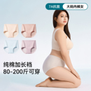 内裤女士纯棉7A级抗菌加长裆胖mm大码200斤2025新款高腰三角裤A类