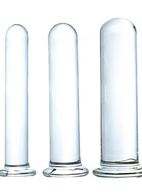 Glass-made femalemasturbation toy fake phallus adult product