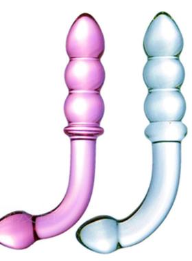 Glass-made femalemasturbation toy fake phallus adult product