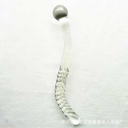 Glass-made femalemasturbation toy fake phallus adult product