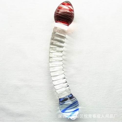 Glass-made femalemasturbation toy fake phallus adult product